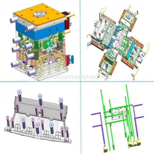 Projeto de molde de injeção de peças automotivas de última geração